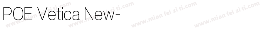 POE Vetica New字体转换